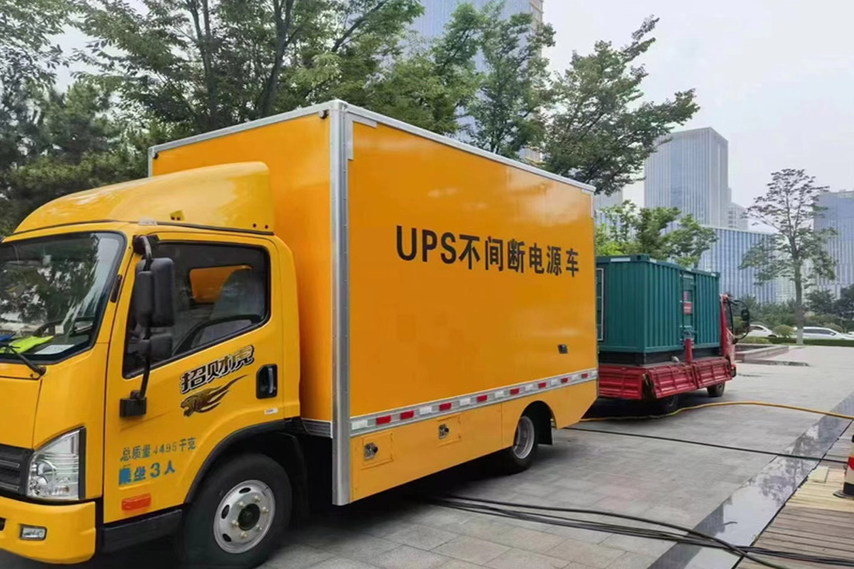 丰都发电机租赁施工现场