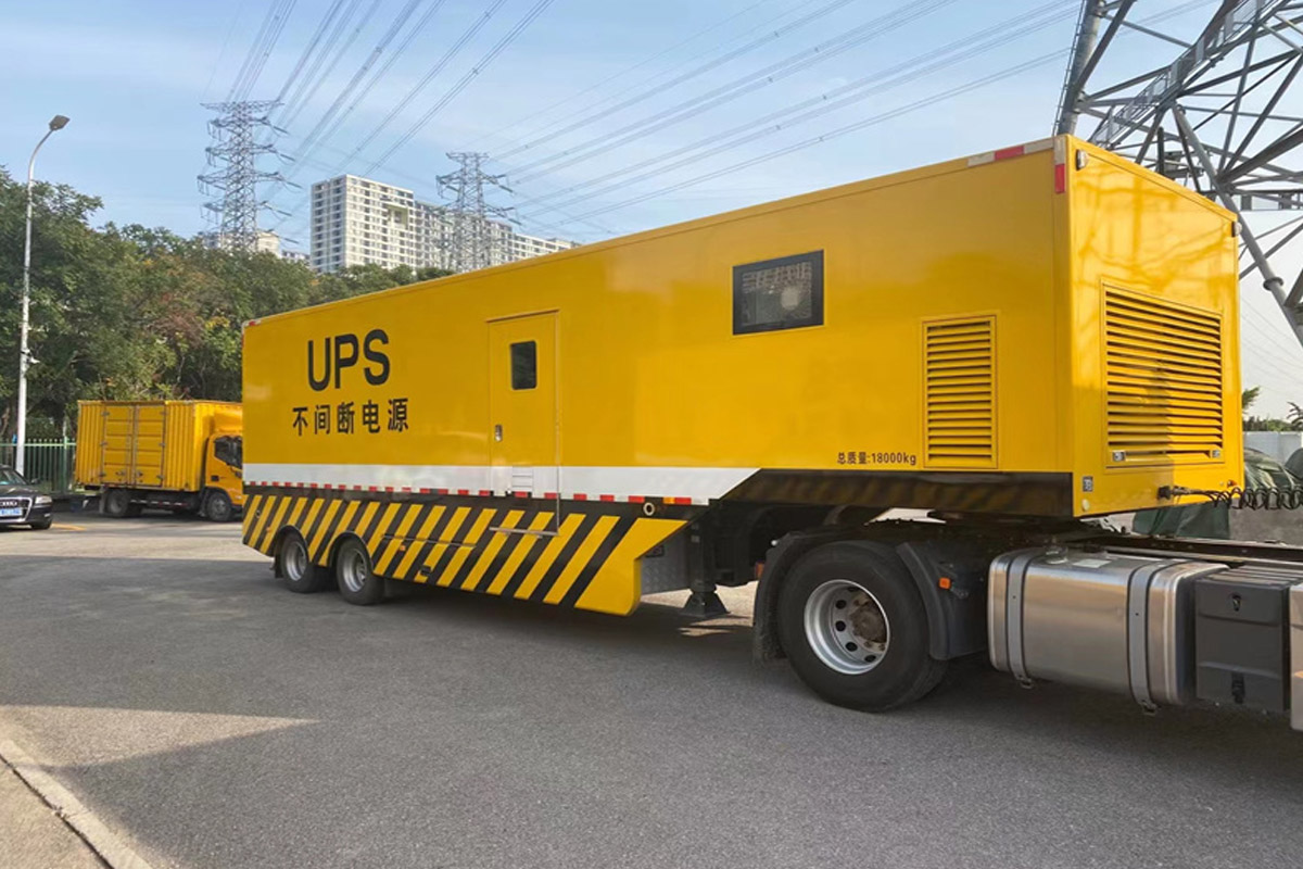 丰都发电机租赁施工现场