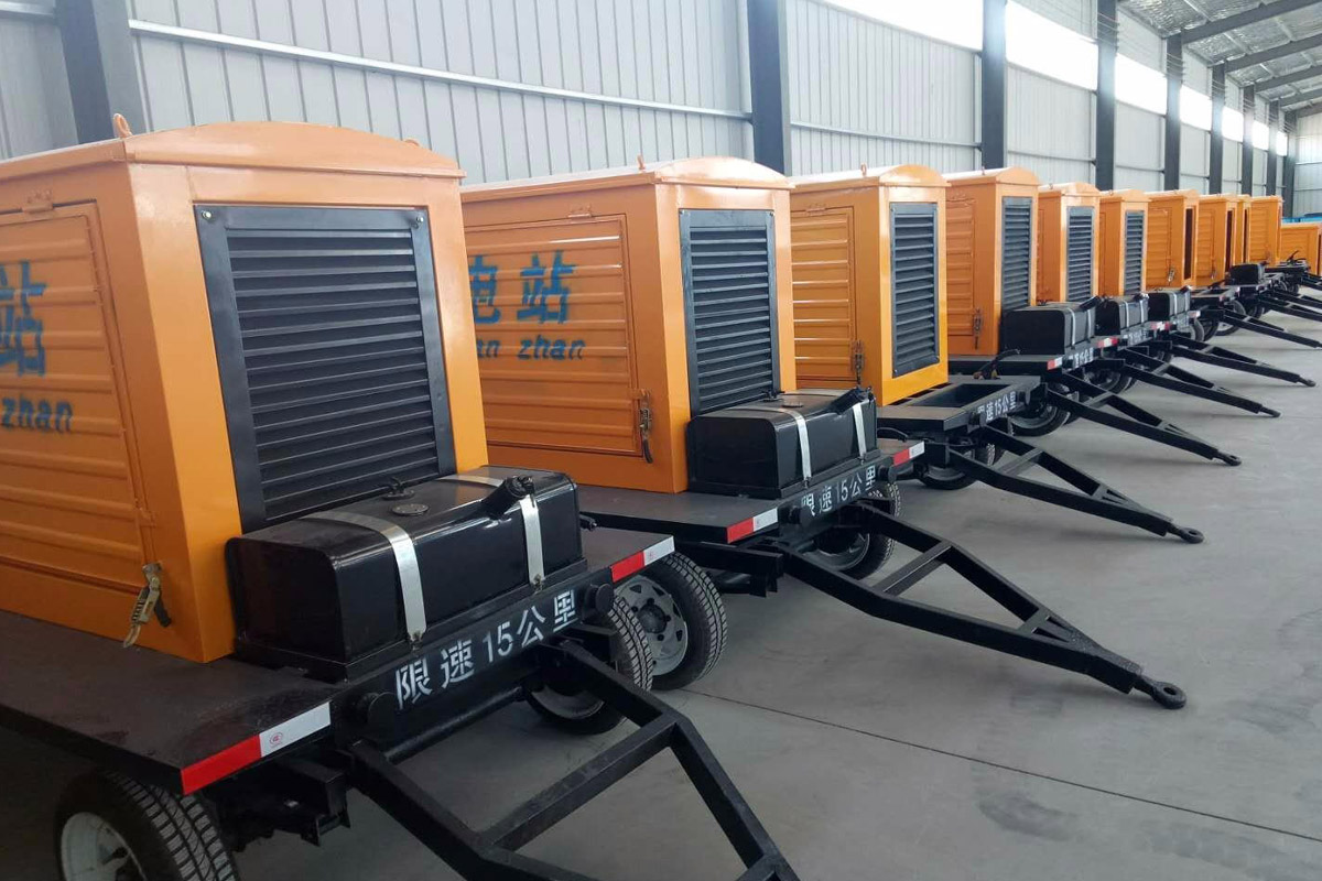 丰都发电机租赁施工现场